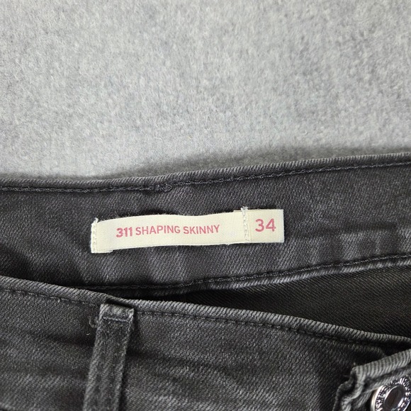 Levi Strauss Co 311 Shaping Skinny Jeans Dark Wash Womens W34 L30 - Picture 5 of 12